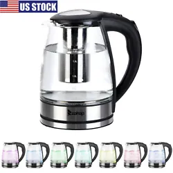 The ZOKOP HD-1861-A 110V 1500W 1.8L Electric Glass Kettle is the perfect blend of elegance and functionality. A halo of...