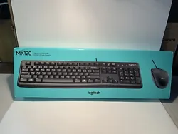 This is a new keyboard and mouse desktop combo in its original box and plastic wrap. The box isn’t in the greatest...