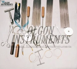 WIRE PASSER DIAM 45MM X23CM CURVED LIFT BLUNT 1. WIRE, KIRSCHNER, Ø 1.00mm x 15cm, trocard + round end 10. WIRE,...