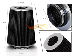 The high flow air filter help engine to draw more cooler air resulting in better throttle response & higher explosive...