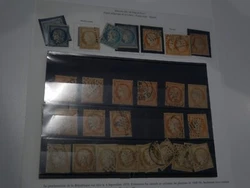 A etudier. Bonne valeur. On retrouve 30 timbres type Ceres obliteres. Voici un joli lot de timbres de France.