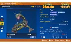 Objet : Masterball. Rayquaza a été obtenu de manière légit dans le jeu Pokémon Epée. Il est utilisable dans les...