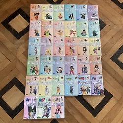 Collection manga Dragon Ball Glénat édition pastel VF 1 a 31 + 35 + 41. Quelques albums sont abîmés (jaquette) mais...