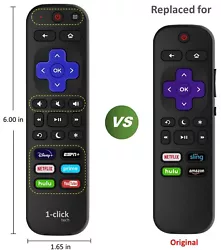 This remote works via IR(Infrared) mode for any Roku Player except Roku Sticks. This is an infrared remote (IR) which...