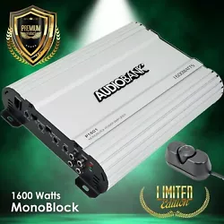 Boost your subwoofer with this 1600W Audiobank Monoblock amplifier. Its 2 Ohm Stable technology, which uses better...