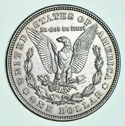 Designed by George T. Morgan, the coins — which are an impressive 38mm wide — depict Lady Liberty on the obverse...