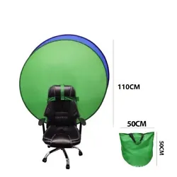 Type：Portable Backdrop. Suitable for portrait photos, live streaming and etc. Color: Green. Help to reduce light...