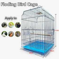 The product is a birdcage component, which needs to be assembled manually. Features: Rectangular Bird Cage, Wire Bird...