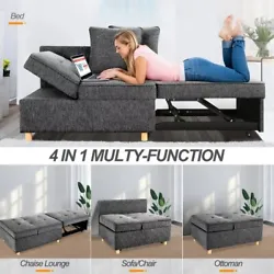 Introducing the versatile SEJOV 4-in-1 Sofa Bed Chair! It easily converts from a comfortable single recliner to a soft...
