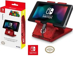 Art et design Mario. Amusez-vous à jouer votre Nintendo Switch sous langle parfait avec le PlayStand compact de HORI !...