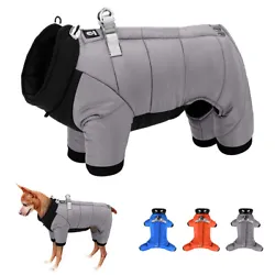 Type:Small Dog Coats for Winter Warm Waterproof Pet Puppy Clothes Jumpsuit Apparel Outfit Material:Polyester+Cotton 3...