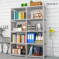 High quality 4 tiers storage cube Bookcase closet organizer. 1 x 8 Grids Storage Cube Bookcase Organizer. This...