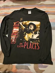 Vintage 1996 Garth Brooks Friends In Low Places LS Tee Shirt XL Black No piling, large stains or holes