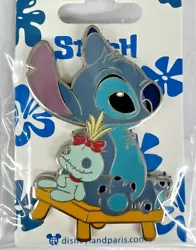 Disney Lilo and Stitch Metal Pin Stitch With Scrump.