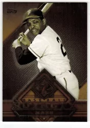 Willie Mays SF SAN FRANCISCO Giants. Baseball Royalty Insert Card BR-6. Baseball Card. Baseball Trading Card. Pictures...