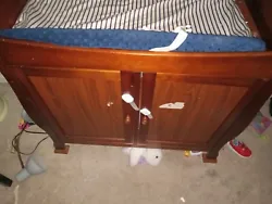 changing table dresser. Changing pad included the lock just pops off 