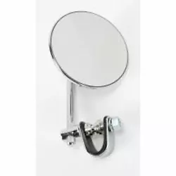 Oval shape. Clamp-on mirror.