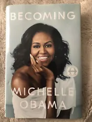 Small light stain & dent in front cover as shown in picture.Becoming by Michelle Obama (2018, Hardcover). Condition is...