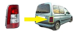 Feu arrière côté droit pour Peugeot Partner Citroen Berlingo 2005-2008 avec portes à ouverture verticale Lumière...