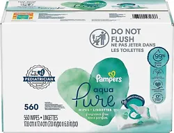 Our simplest formula, Pampers Aqua Pure baby wipes are made with 99% purified water. Perfect for sensitive skin, Aqua...