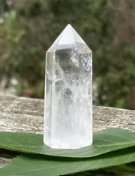 WEIGHT: 33g. Clear white quartz crystal may bring clarity to communication and may aid one to reach the higher...