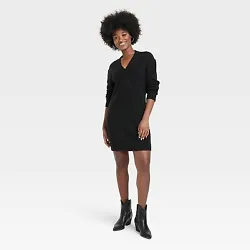 •Universal Thread tunic mini dress •Solid color and sweater-knit pattern •Midweight jersey fabric with spandex...