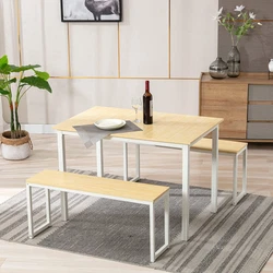 Multifunctional Usage: The kitchen dinner table set can also be used as a computer desk, study desk, writing desk,...