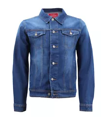 For a further customized fit, the jacket also has an adjustable button-strap hem. Sublte lightly faded wash on the...