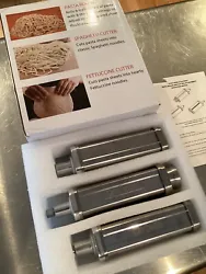 Starting at .99 with no reserve! Enhance your pasta-making experience with these 3 CAYOMEN pasta making attachments,...