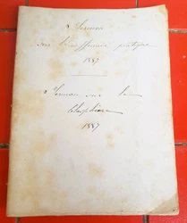 Manuscrit Religieux. Très bon état.
