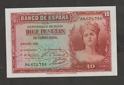 Espagne : Billet de 10 pesetas de 1935 -. Etat : NEUF.