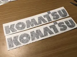 This is a listing for a set of 2 Kumatsu Stickers These stickers are in the color: gloss BlackThese stickers are...