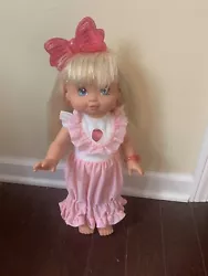 Vintage 1988 PJ Sparkles Doll Mattel Lights Up Works! with Original Dress. In great condition! Clean doll and clothing....