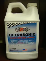 CLEANING SOLUTION FORMULATED FOR USE IN ULTRASONIC CLEANERS WITH/WITHOUT HEAT AT RATIOS FROM 40/1 TO 120/1 REMOVES,...