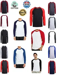 This sporty, clean cut baseball tee features a two-tone contrasting color scheme. It is made of soft and breathable...