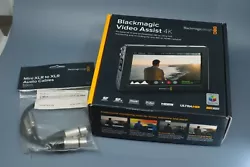 Blackmagic Mini XLR to XLR Audio Cable. HDMI & 3G-SDI Video Inputs/Outputs. Video I/O 1 x HDMI Input. Records up to...