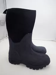 Splash-proof rain boots fashioned with a traction sole for extra stability. 1