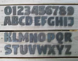 Weldable - these are 11 gauge letters, just under 1/8
