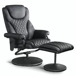 Why You Choose Mcombo Recliner with Ottoman?. 【 Swiveling Recliner and Matching Ottoman 】 Uniquely designed...