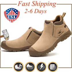 It is lighter than regular work shoes, and more comfortable to wear. Steel Toe Cap: The head of the steel toe shoes is...