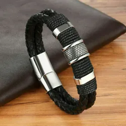 Type: Leather bracelet. Perfect accessory, is a good gift to your friends or very suitable as a couples daily...