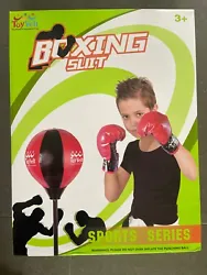 TOY VELT Boxing Slit Sports Series (BLACK & RED) Standing Bag