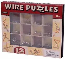 Box of 12 Wire Puzzles. ages 8 and up.