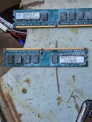 This set of Hynix computer parts includes two 4GB memory modules with the model number HTM451S6AFR8A-PB NO-AA 1430....