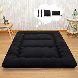 Note: The floor mattress is compressed into a handy storage bag. It can be used as floor mattress, camping mat, bedroom...