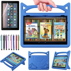1 xEVA Case for Kindle Fire HD 10 and Fire HD 10 Plus Tablet ( 11th Generation, 2021 Release). Kids EVA Foam Stand Case...