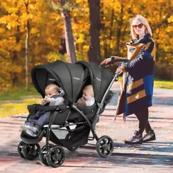 The oxford fabric is non-toxic and breathable can well-protect your babies from rains or harmful rays. The stroller is...