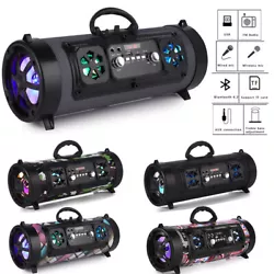 Our speaker adopts the latest Bluetooth technology for stable connection. It is compatible with all Bluetooth-Enabled...