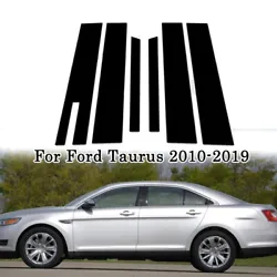 Fit For Ford Taurus 2010-2019. Each door trim piece is fully covered with adhesive, not just the edges. Material: Black...