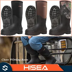 Manufacturer HISEA. Type Muck Mud Boots. Features Composite Toe, Cushioned, Insulated, Lightweight, Slip Resistant,...